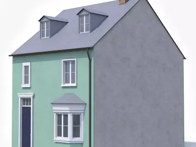 House Low-poly 3D model 25