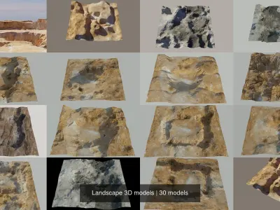 Landscape 3D models 3D Model Pack