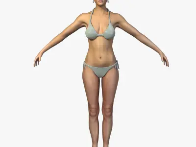 Realistic Female Character 3D model