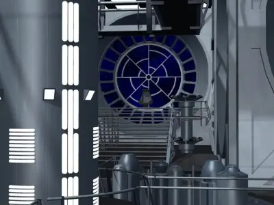 Imperial Throne Room in multiple formats 3D model