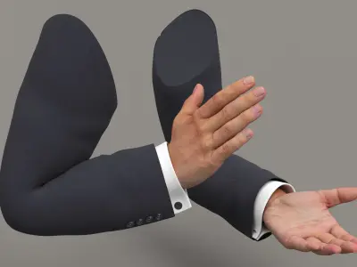  Male Arms Applause Animated Rigged For Maya 