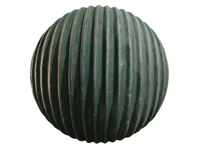 Green Corrugated Metal Texture