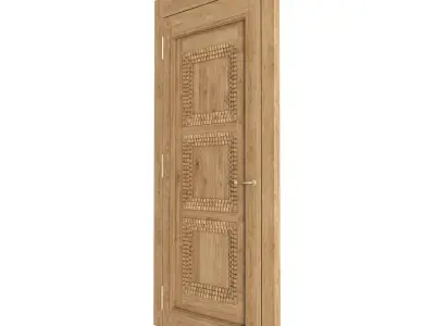 Modern wood door 3D model