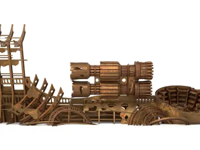 JB-75 Starclipper Wreck 1-18 scale Kenner Hasbro 3D print model