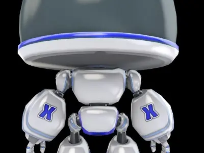 Character Dice AXT  Low-poly 3D model