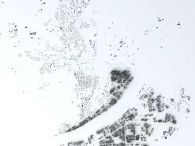 Hangzhou Streets and Buildings 3D model