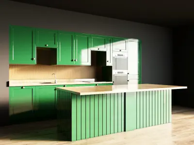 64-Kitchen4 glossy 6 3D model