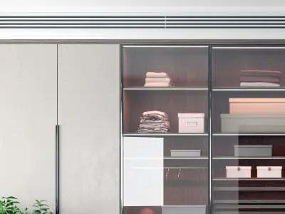 decoration wardrobe Modern Cabinets monomer 3D model