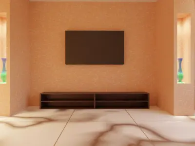 Simple Hall Interior 3D model