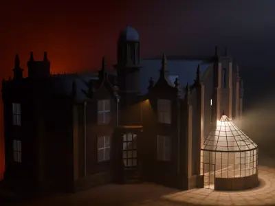 Haunted Mansion Magic Kingdom Replica game ready model 3D model