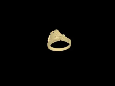 Rings Women Engagement Band STL Render Detail 3D Model 3D print model