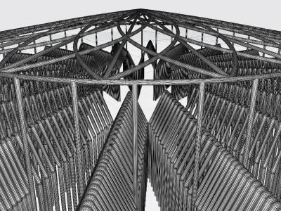 Wonderful architectural complex 3D print model