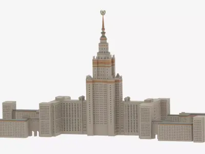 Moscow State University 3D model