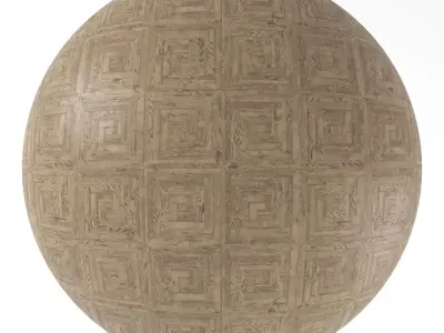 Parquet - Laminate - Wooden floor 4 in 1 3D model 17