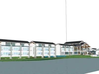vacation spot-Resort-Fashion Leisure Hotel-0168 3D model