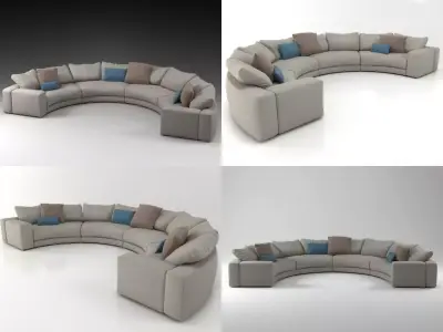Hills sofa 1 3D model