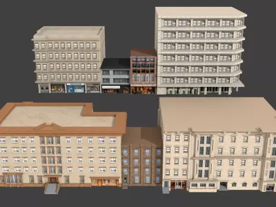 7 street building  3D model