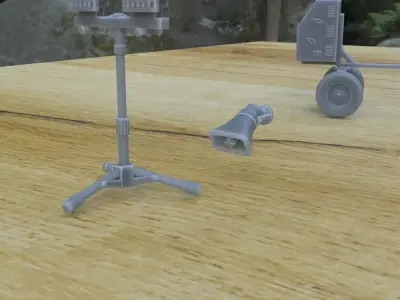 OUTDOOR MACHINE 1-35 SUPPORTED STL 3D print model