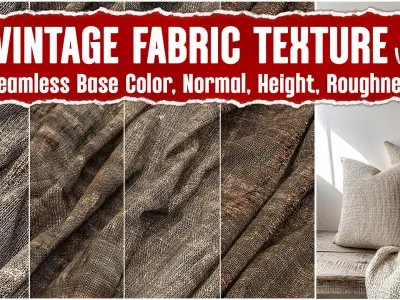 10 Vintage Hemp VOL01 4K Seamless PNG PBR Textures Texture