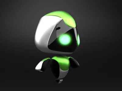 Gravity Bot Low-poly 3D model