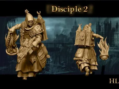 Heresylab Redeemers  both Scifi and Fanatasy Version Bundle 3D print model