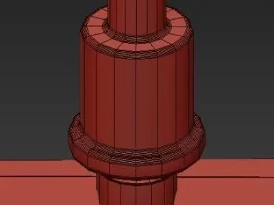 Origami inspired light fixture 3D model