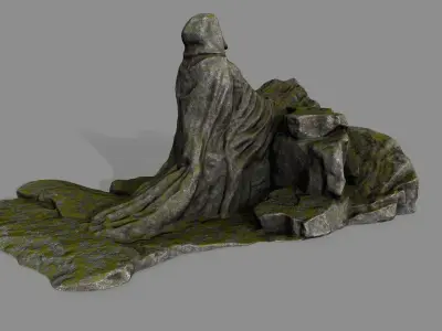Jesus lord of rings Low-poly 3D model