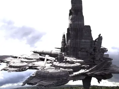 Star Lord Freighter Grand battleship 3D model