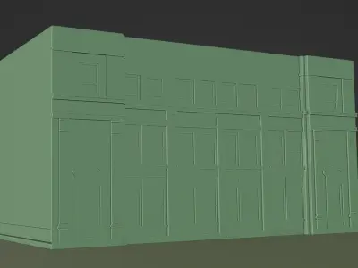 Building 6 Low-poly 3D model