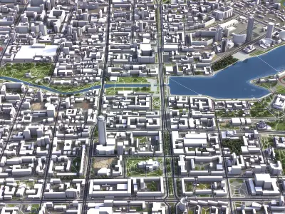 Yekaterinburg Low-poly 3D model