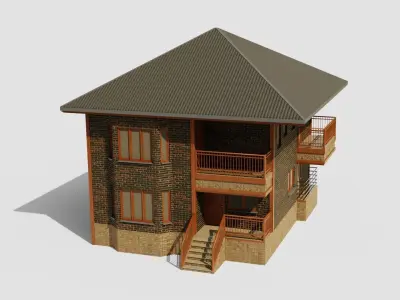 House 1 Low-poly 3D model