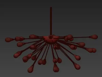 Original Sputnik Kronleuchter 3D model