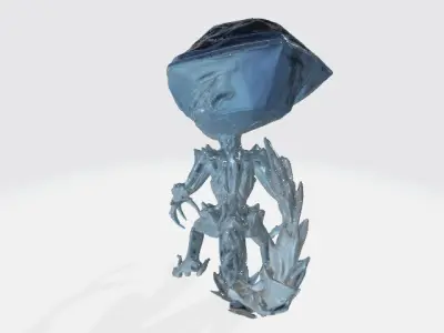 Crystal alien 3D model