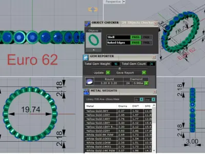 Stl 3dm Ring a Sparkling Rainbow on Your Fingers rr0055 3D print model