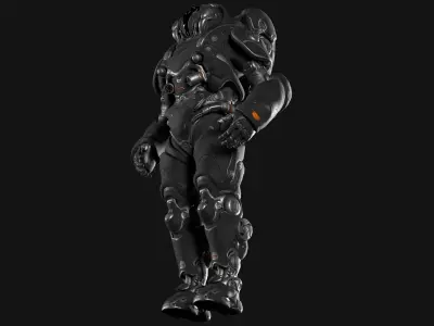 Combat Suit 04 - Backpack - Dark 