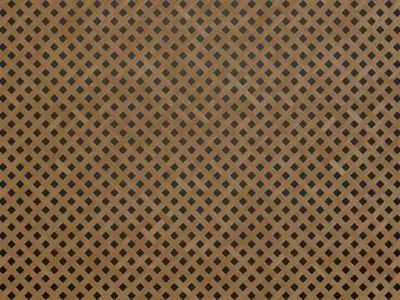 Traditional Lattice Weave Wood Panel PBR Texture