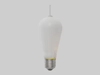 Light bulb model Low-poly 3D model