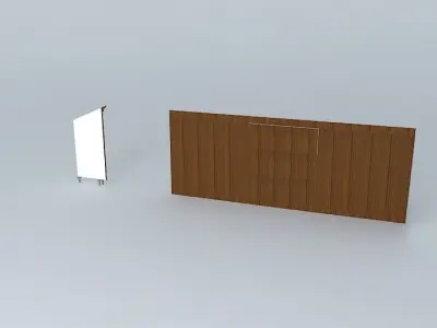 Furniture wooden cabinet 3D model