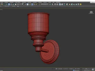 Windham Sconce Low-poly 3D model