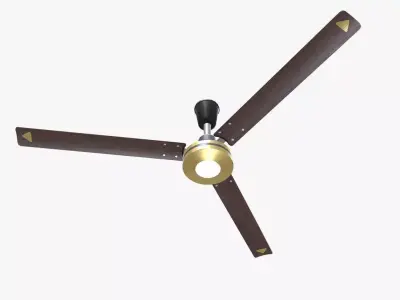 Ceiling Fan Low-poly PBR Low-poly 3D model