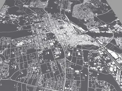 Cityscape Harare Zimbabwe 3D model