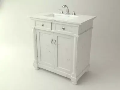 Sink Bathroom Furniture Low-poly 3D model