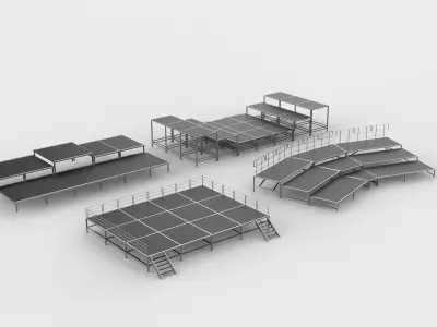 small Stage set 3D model