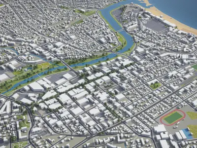 Santa Cruz  Low-poly 3D model