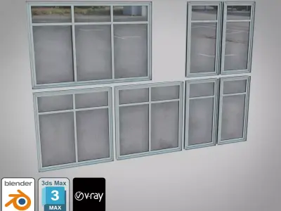 Windows Low-poly 3D model