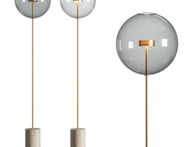 Soffio Floor Lamp by Giopato Coombes Low-poly 3D model