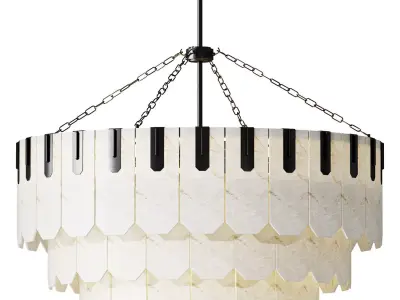 Nadia Triple Tier Chandelier 3D model