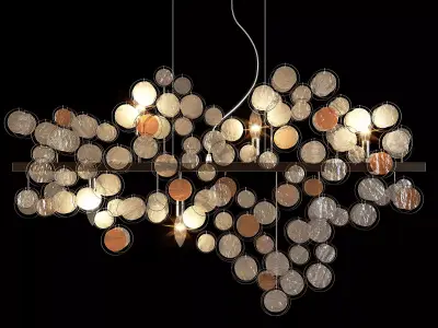 Kare pendant lamp clouds clear 3D model