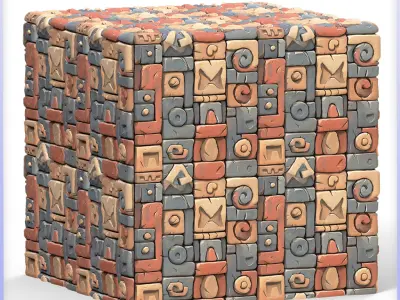 Stylized Wall Seamless Texture Texture 44