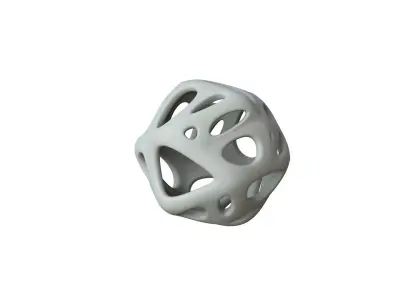 SciFi Cube Object No 18362 Low Poly Shape Texture